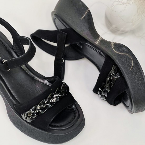 Купить женские босоножки из кожи 338-281