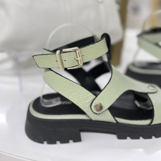 Купить женские босоножки из кожи SC-729