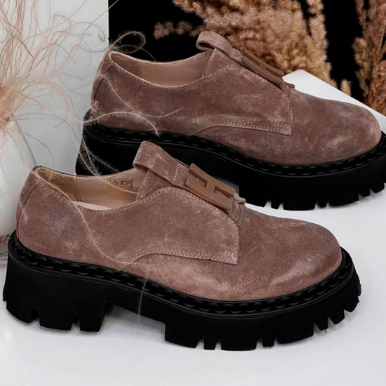 Женские кожаные полуботинки 0010-960S