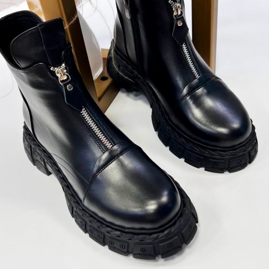 Женские ботинки из кожи 0803-340D