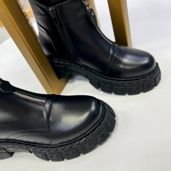 Женские ботинки из кожи 0803-340D