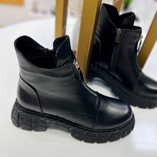 Женские ботинки из кожи 0803-340D