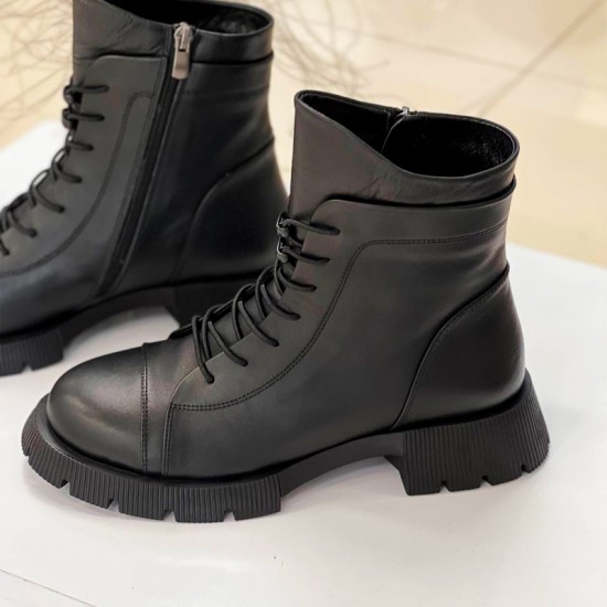 Женская ботинки из кожи 094-5128