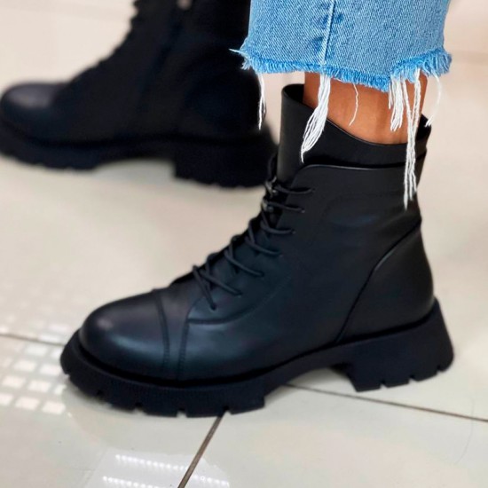 Женская ботинки из кожи 094-5128