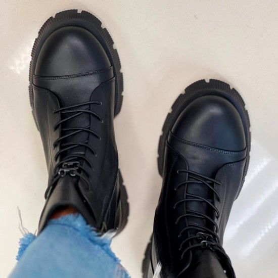 Женская ботинки из кожи 094-5128