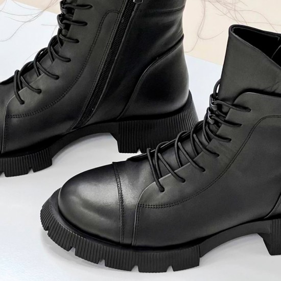 Женская ботинки из кожи 094-5128