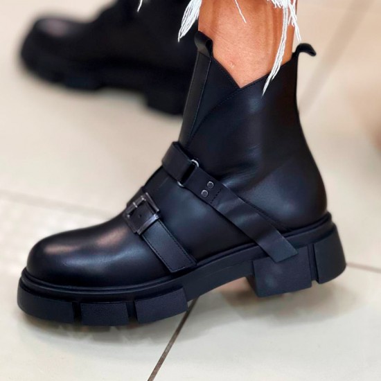 Женская ботинки из кожи 097-1783