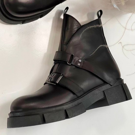 Женская ботинки из кожи 097-1783