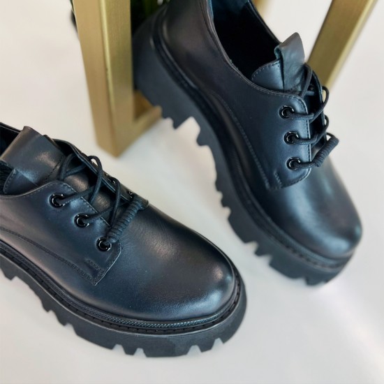 Купить кожаные полуботинки 104-4027