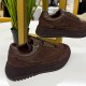 Женские кожаные кроссовки 10862-Brown