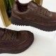 Женские кожаные кроссовки 10862-Brown