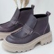 Купить кожаные полуботинки 22100-1-Grey