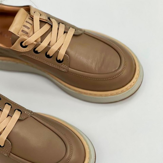 Женские кожаные полуботинки 769-01-Beigne