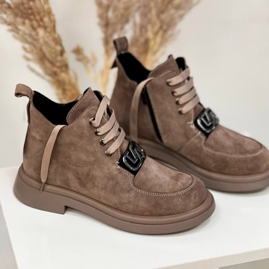 Женские кожаные полуботинки K-3025