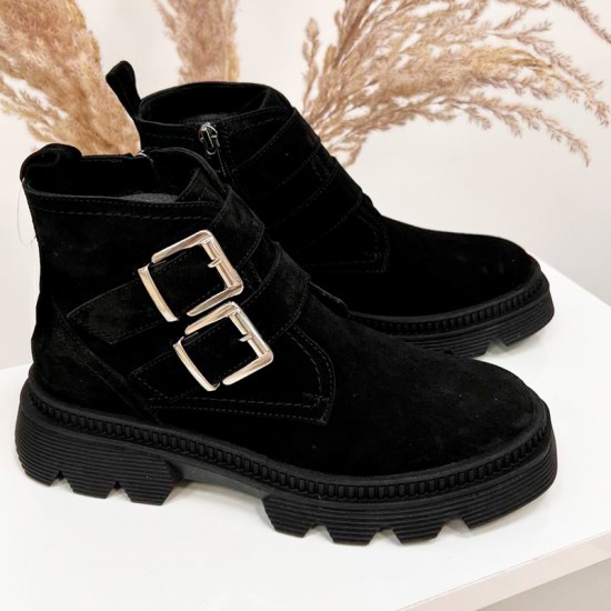 Женские кожаные полуботинки K-425