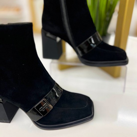 Женские замшевые ботинки NB28-E77