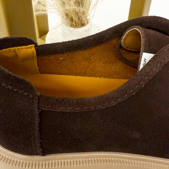 Женские кожаные полуботинки A30-26263-Beige