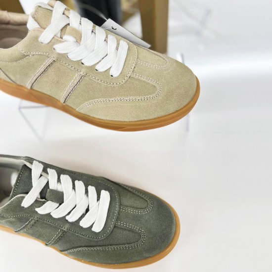 Женские кожаные кроссовки DZT7-4-Biege с доставкой по РБ