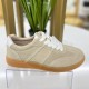 Женские кожаные кроссовки DZT7-4-Biege с доставкой по РБ