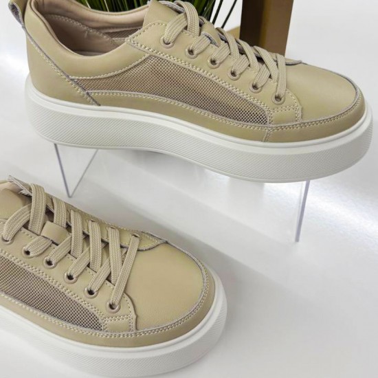 Женские кожаные Кроссовки E1007 с доставкой по РБ