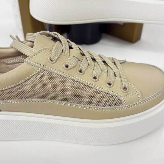 Женские кожаные Кроссовки E1007 с доставкой по РБ