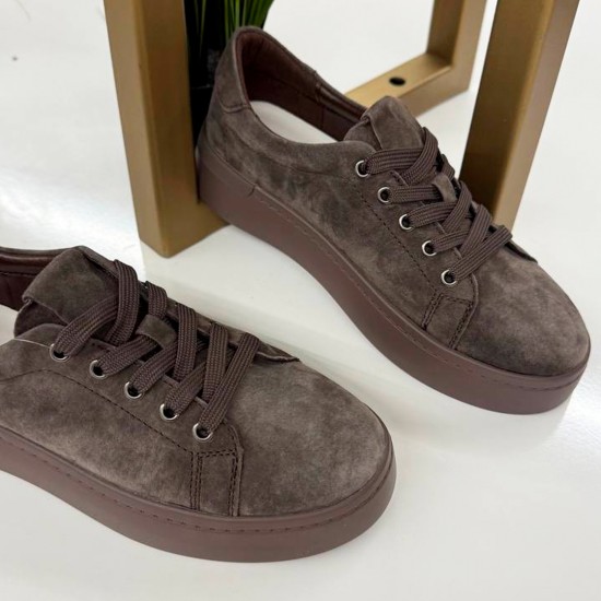 Женские кожаные кроссовки PDXL244-5-Brown