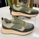 Женские кожаные кроссовки SS26-56-065-Green с доставкой по РБ