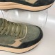 Женские кожаные кроссовки SS26-56-065-Green с доставкой по РБ