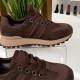 Женские кожаные Кроссовки SS26-56-Brown с доставкой по РБ