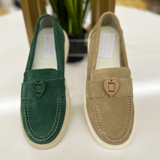 Женские лоферы HY70566-Beige