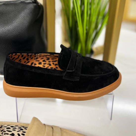 Женские лоферы PDJ104-Black