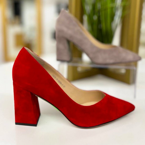 Купить туфли из кожи S1072-70-Red