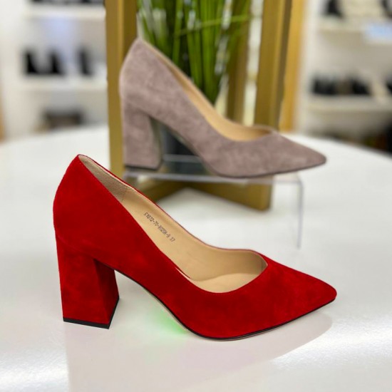 Купить туфли из кожи S1072-70-Red